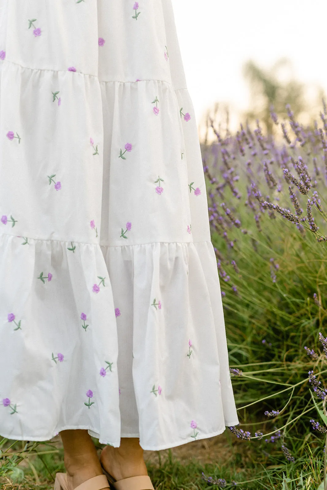 Darla Embroidered Tiered Dress sold by Morning Lavender product image thumbnail 5