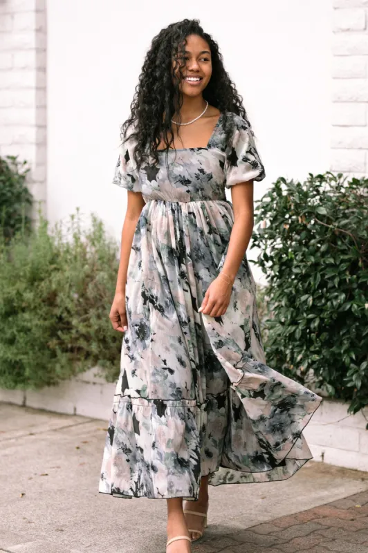 Ainsley Puff Sleeve Maxi Dress sold by Morning Lavender