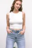 Juno Sleeveless Cropped Tank sold by Morning Lavender