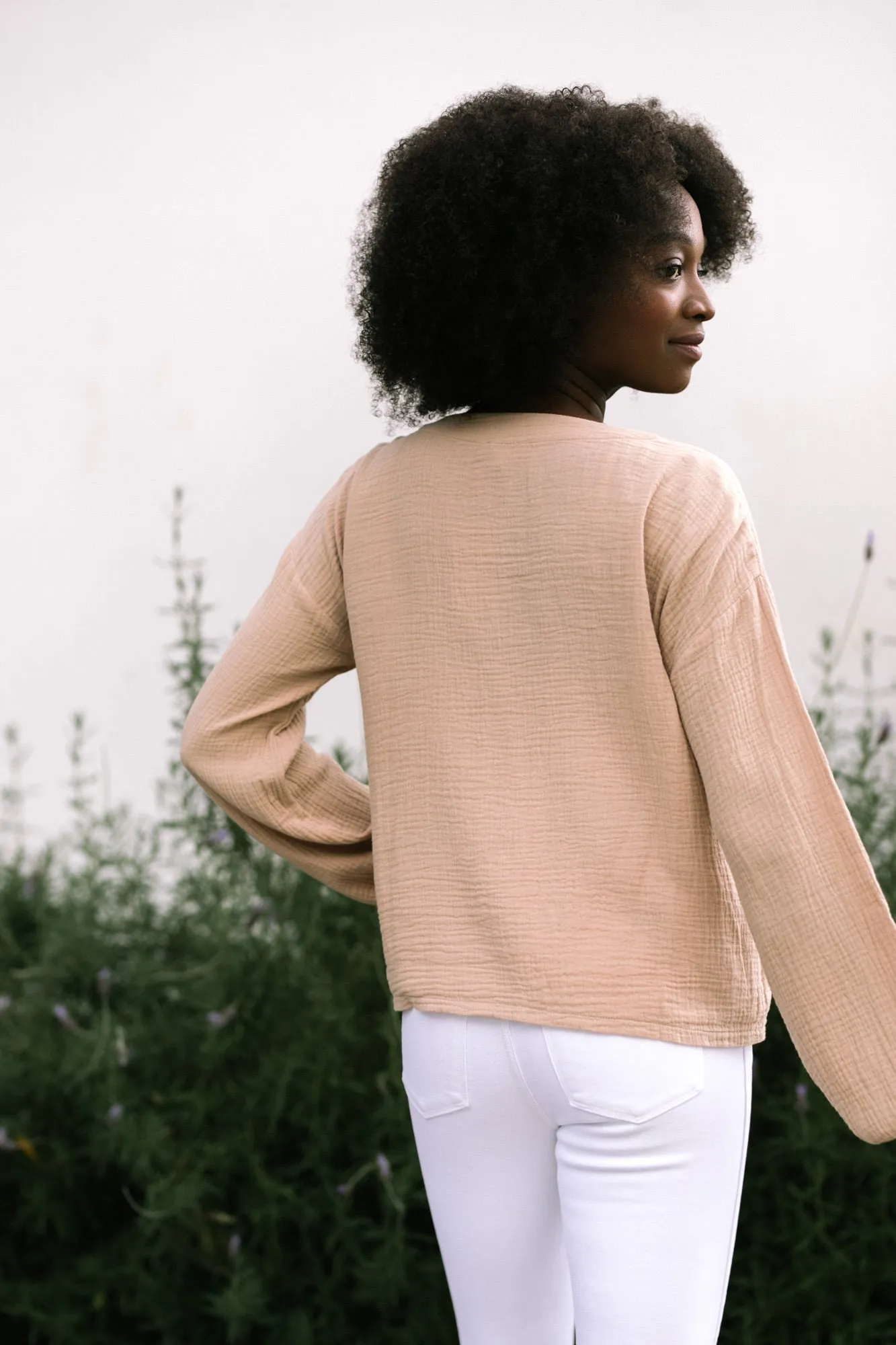 Holland Gauze Button Cardigan sold by Morning Lavender product image thumbnail 5