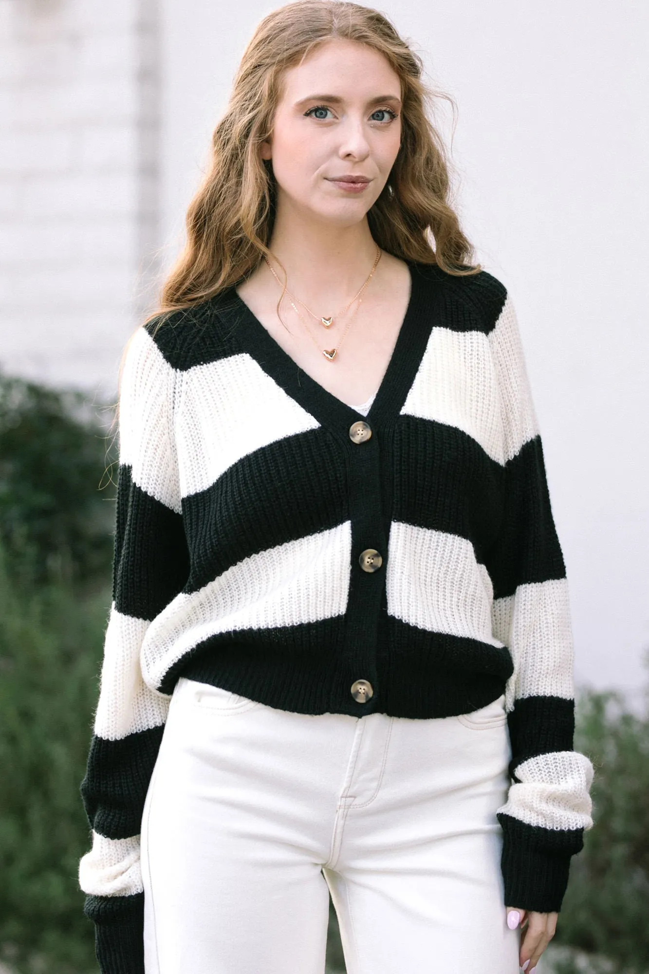 Casey Striped Buttoned Cardigan sold by Morning Lavender product image thumbnail 5