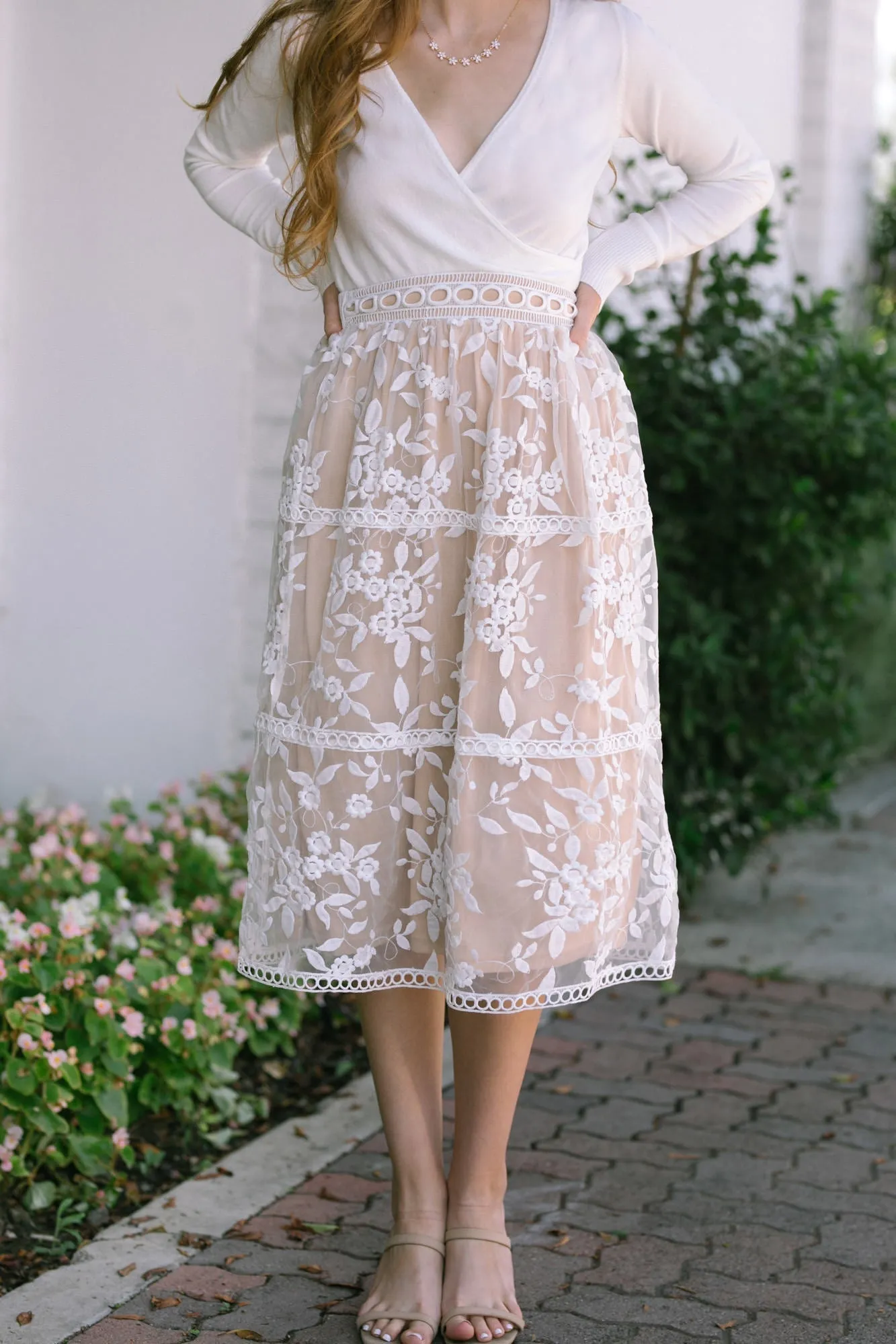 Selene Embroidered Midi Skirt sold by Morning Lavender product image thumbnail 3