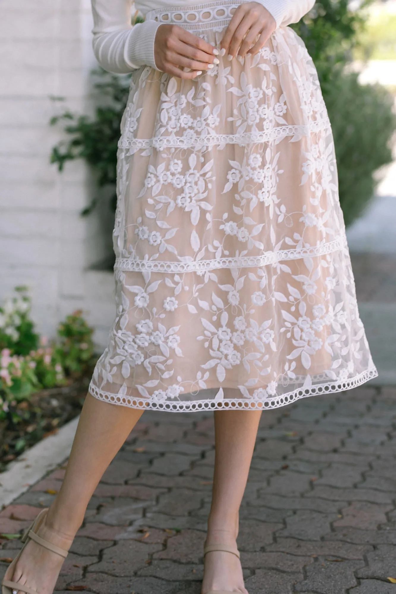 Selene Embroidered Midi Skirt sold by Morning Lavender product image thumbnail 5