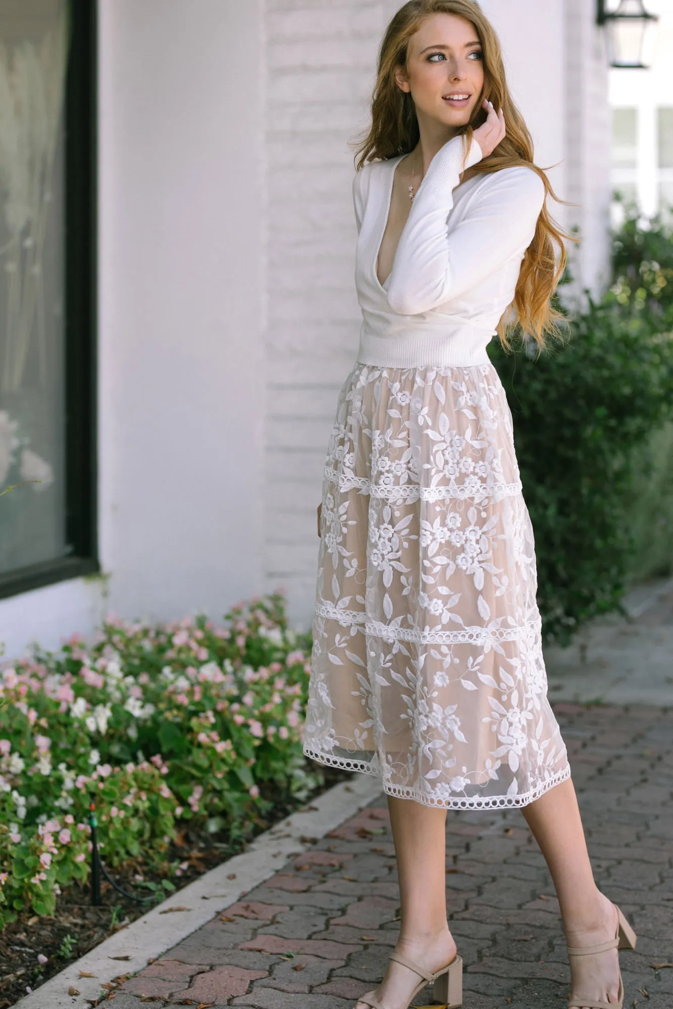 Selene Embroidered Midi Skirt sold by Morning Lavender product image thumbnail 2
