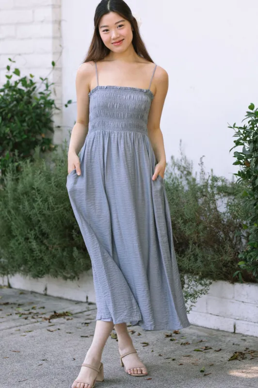 Teagan Smocked Maxi Dress sold by Morning Lavender