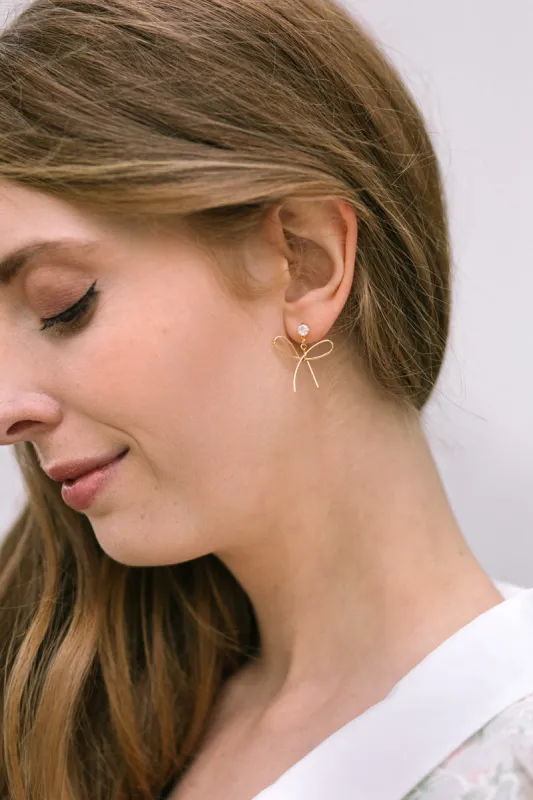 Vero Bow Earrings sold by Morning Lavender
