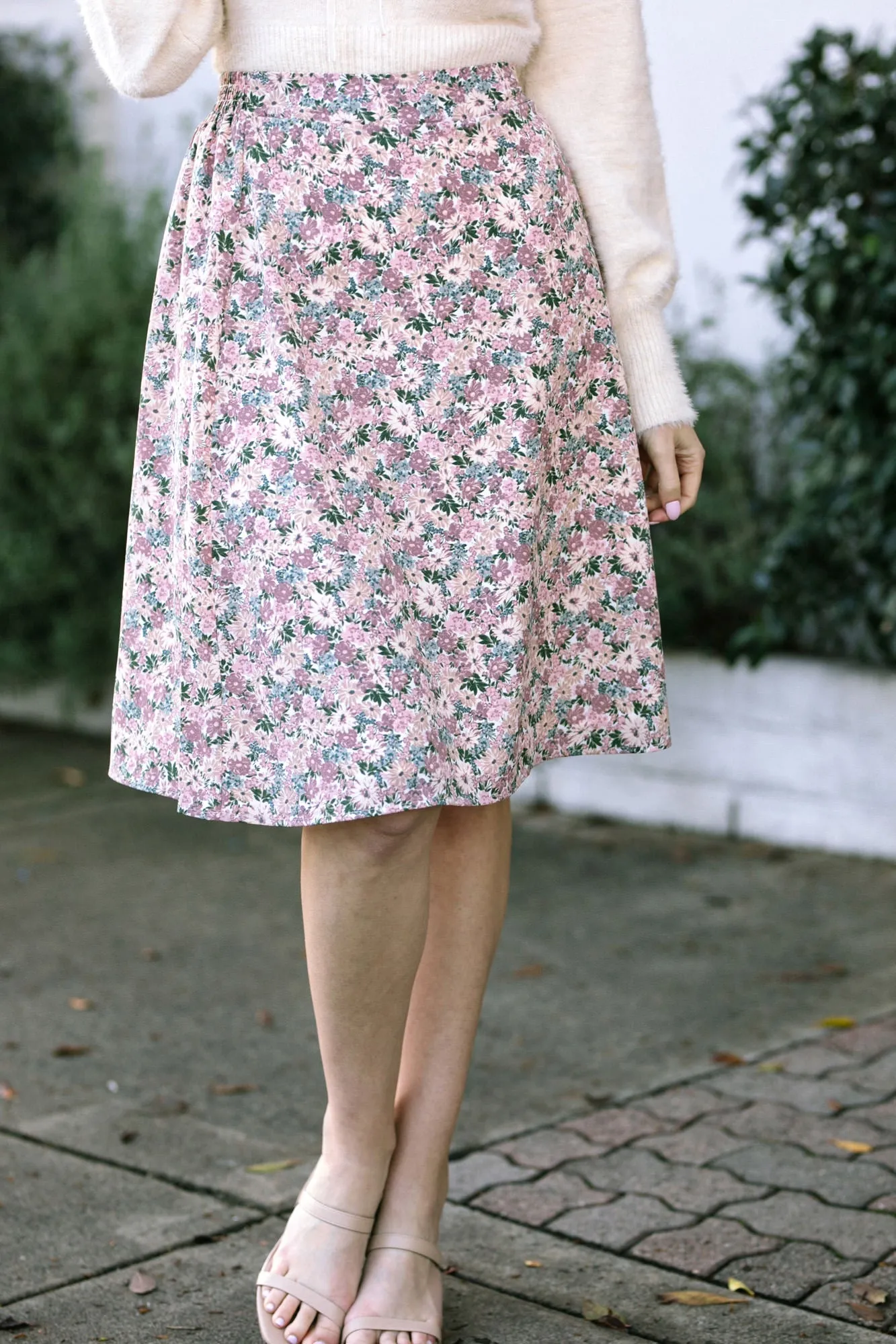 Lucille Midi Slip Skirt sold by Morning Lavender