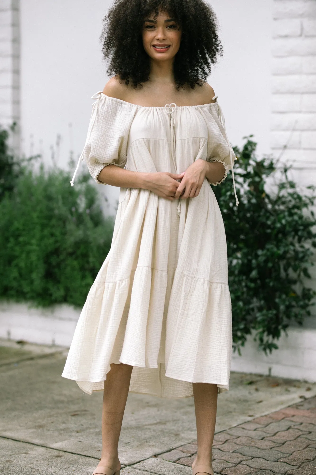 Josie Gauze Tiered Dress sold by Morning Lavender product image thumbnail 4
