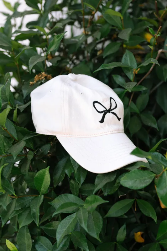 Lacey Bow Baseball Cap sold by Morning Lavender