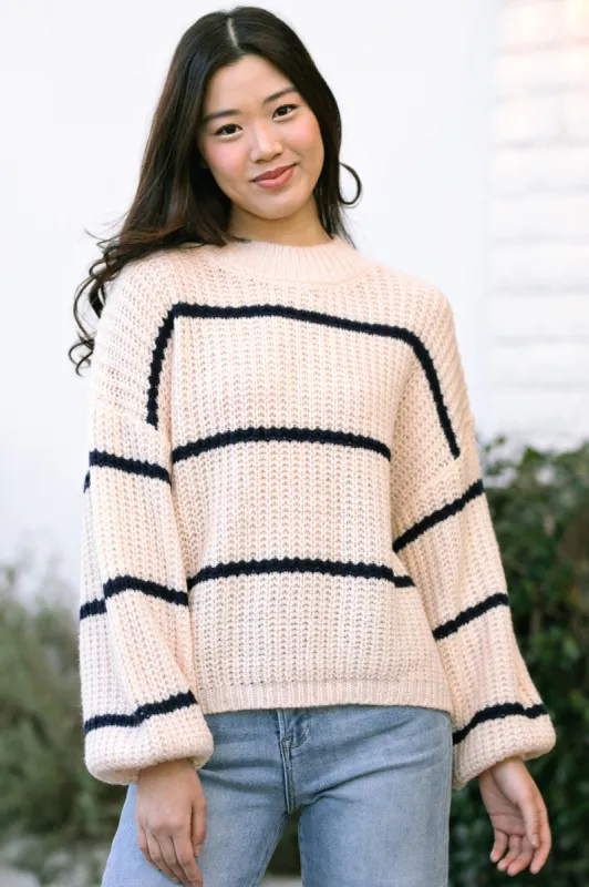 Trina Oversized Striped Sweater sold by Morning Lavender