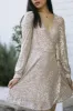 Sierra Sequin Wrap Dress sold by Morning Lavender
