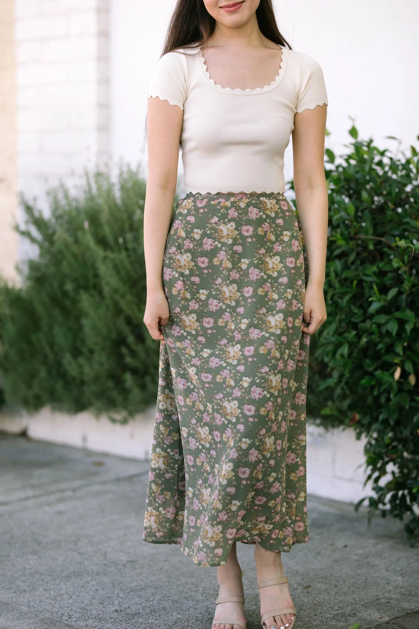 Helen Floral Maxi Skirt sold by Morning Lavender product image thumbnail 5