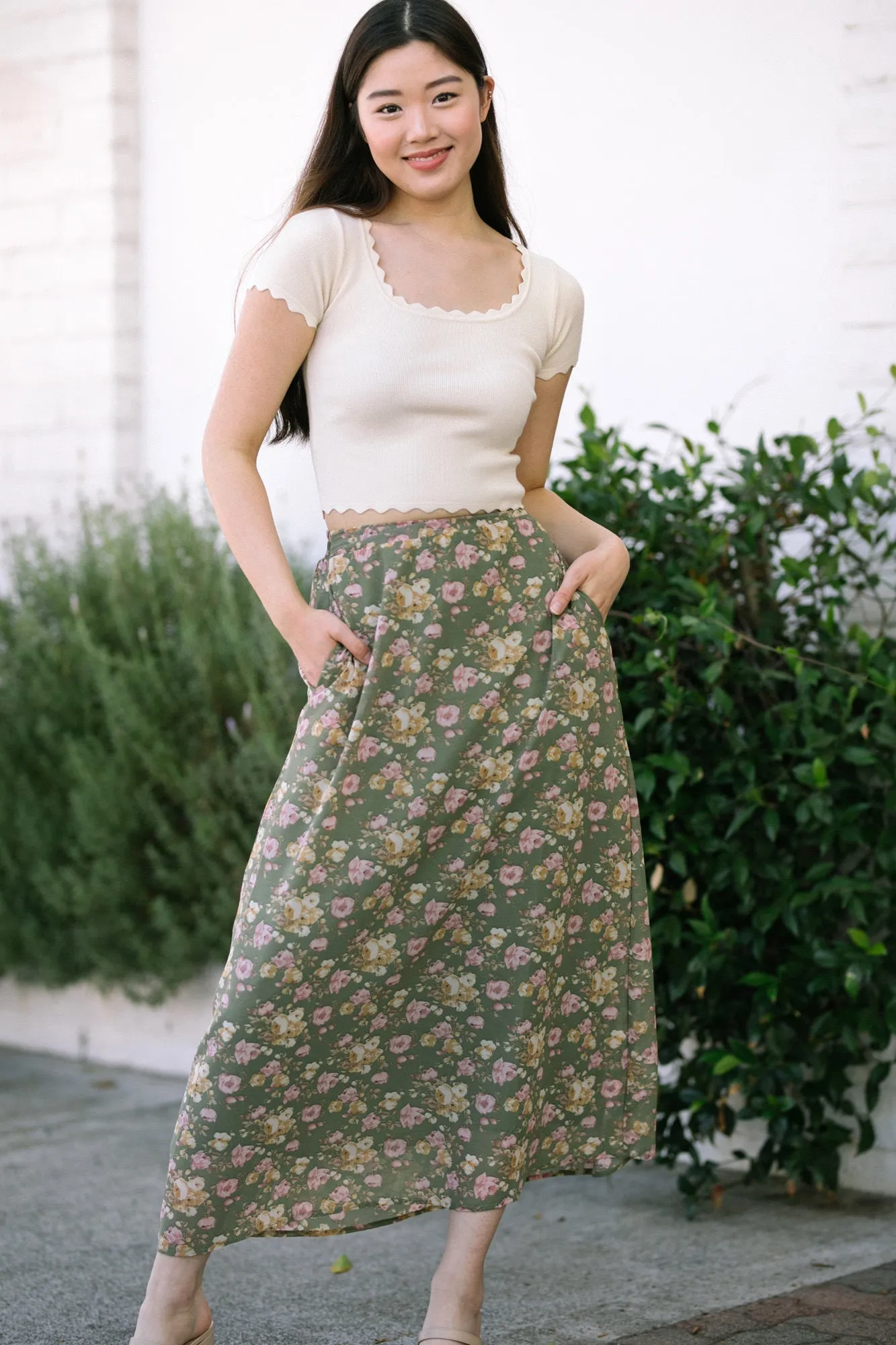 Helen Floral Maxi Skirt sold by Morning Lavender product image thumbnail 2