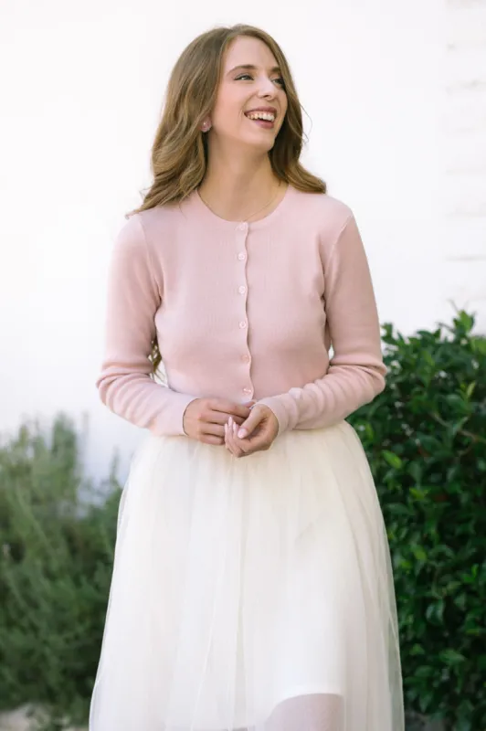 Cammie Cropped Buttoned Cardigan sold by Morning Lavender