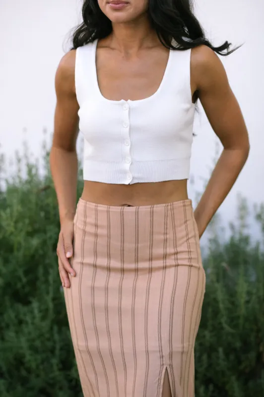 Norma Buttoned Sleeveless Tank sold by Morning Lavender