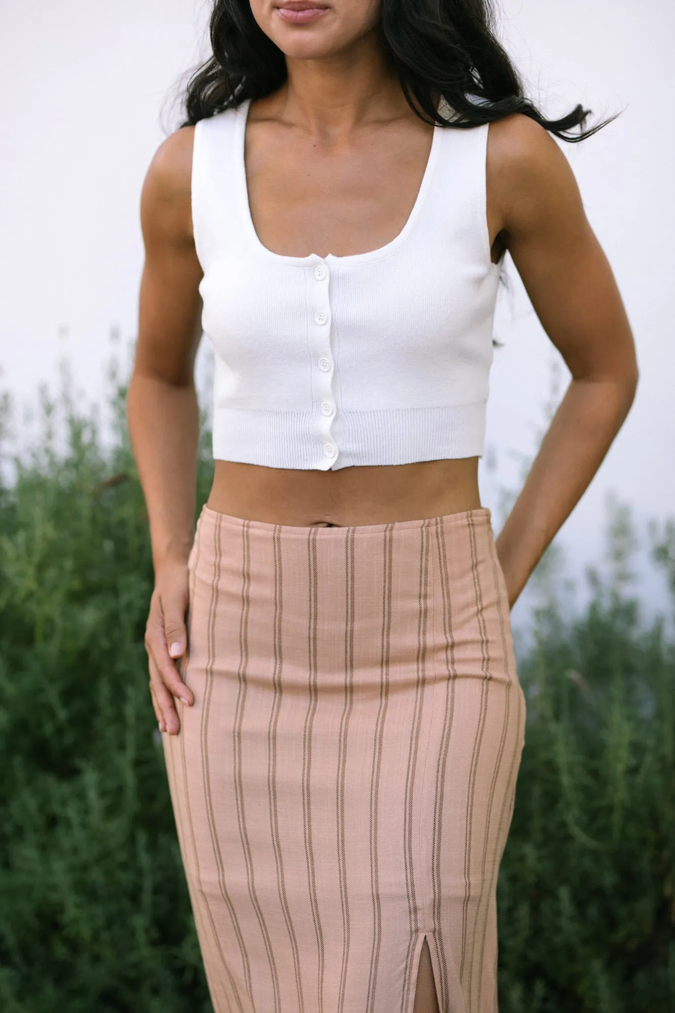 Norma Buttoned Sleeveless Tank sold by Morning Lavender