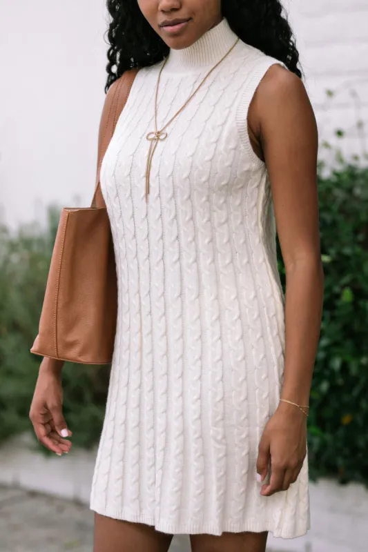 Hannah Mock Neck Sleeveless Dress sold by Morning Lavender