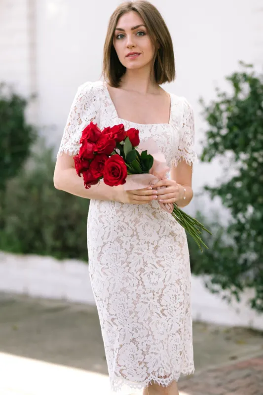 Poppy Lace Midi Dress sold by Morning Lavender