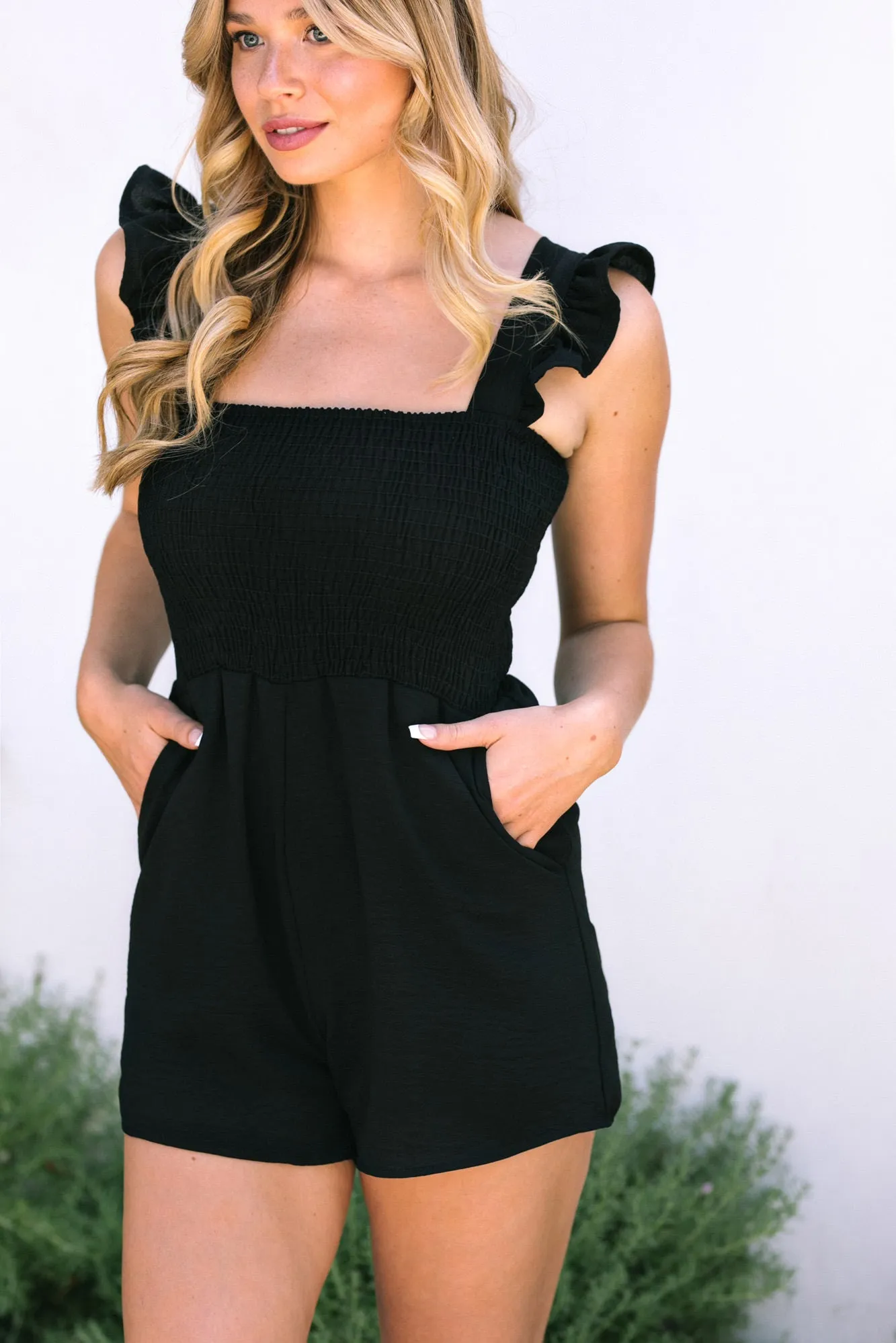 Roxie Smocked Ruffled Romper sold by Morning Lavender product image thumbnail 4