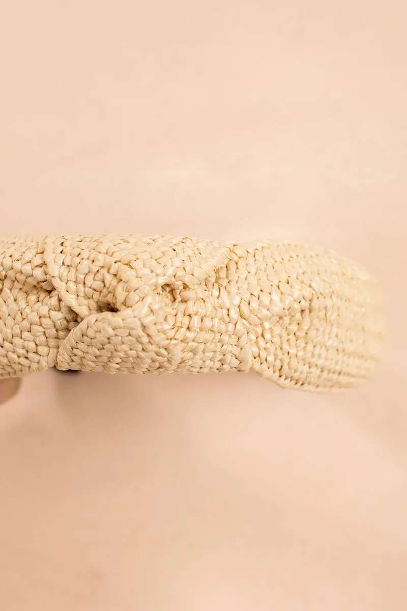 Serena Knotted Straw Headband sold by Morning Lavender product image thumbnail 4