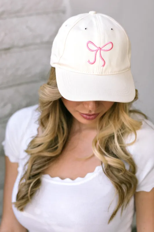 Emma Bow Baseball Hat sold by Morning Lavender