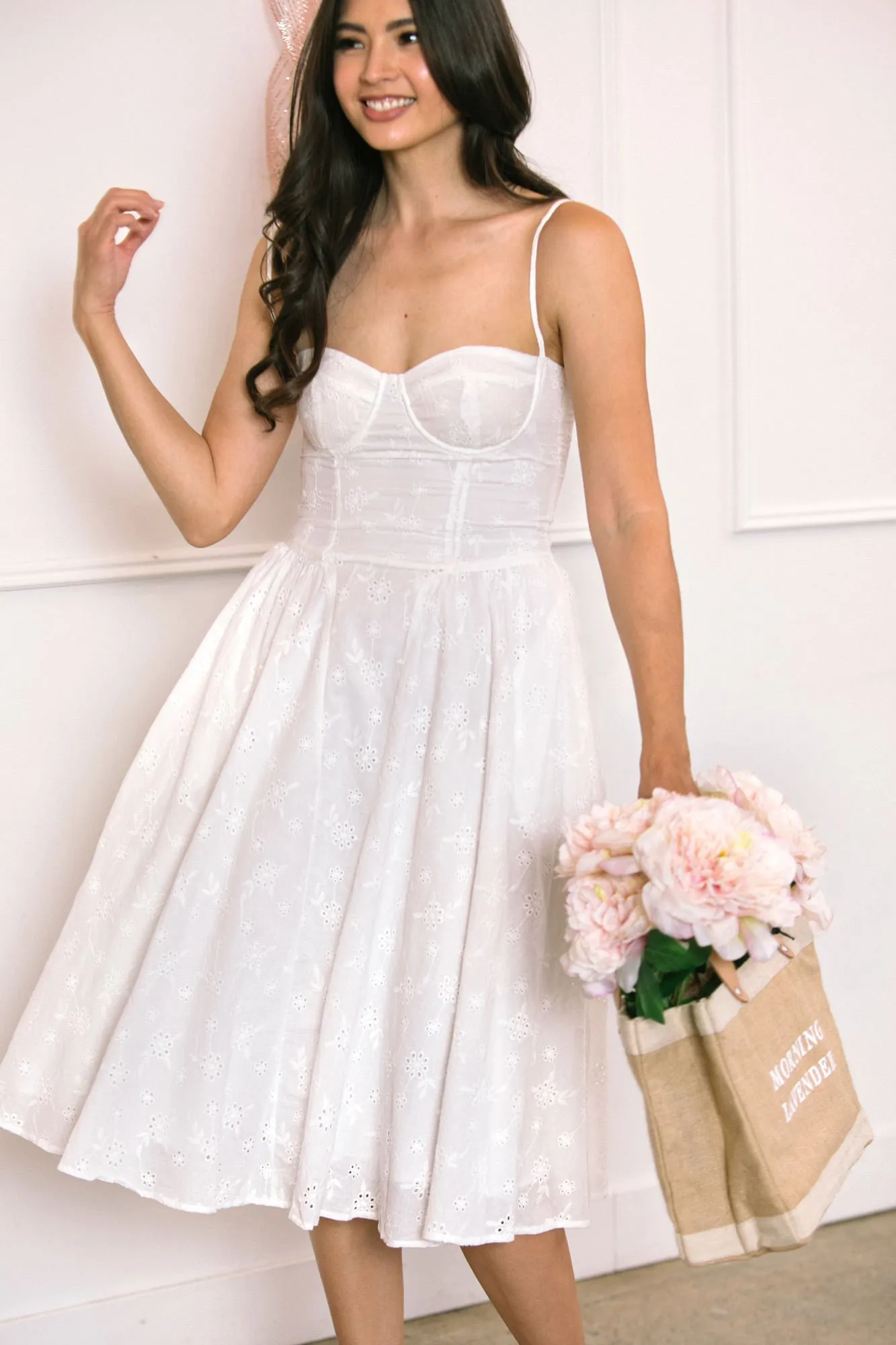 Avril Eyelet Midi Dress sold by Morning Lavender product image thumbnail 2