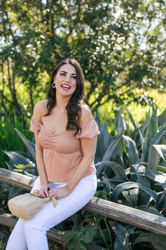 Brianne Sweetheart Smocked Top sold by Morning Lavender