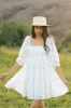 Mimi Floral Puff Sleeve Mini Dress sold by Morning Lavender