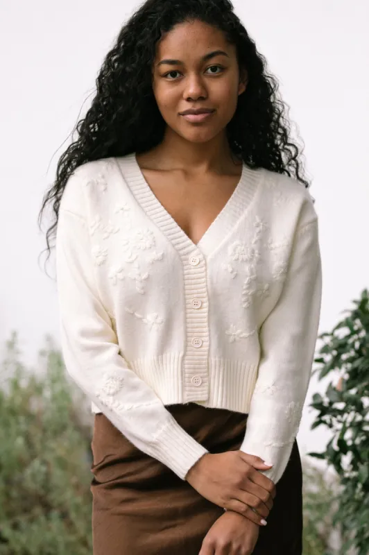 Katherine Floral Embroidered Cardigan sold by Morning Lavender