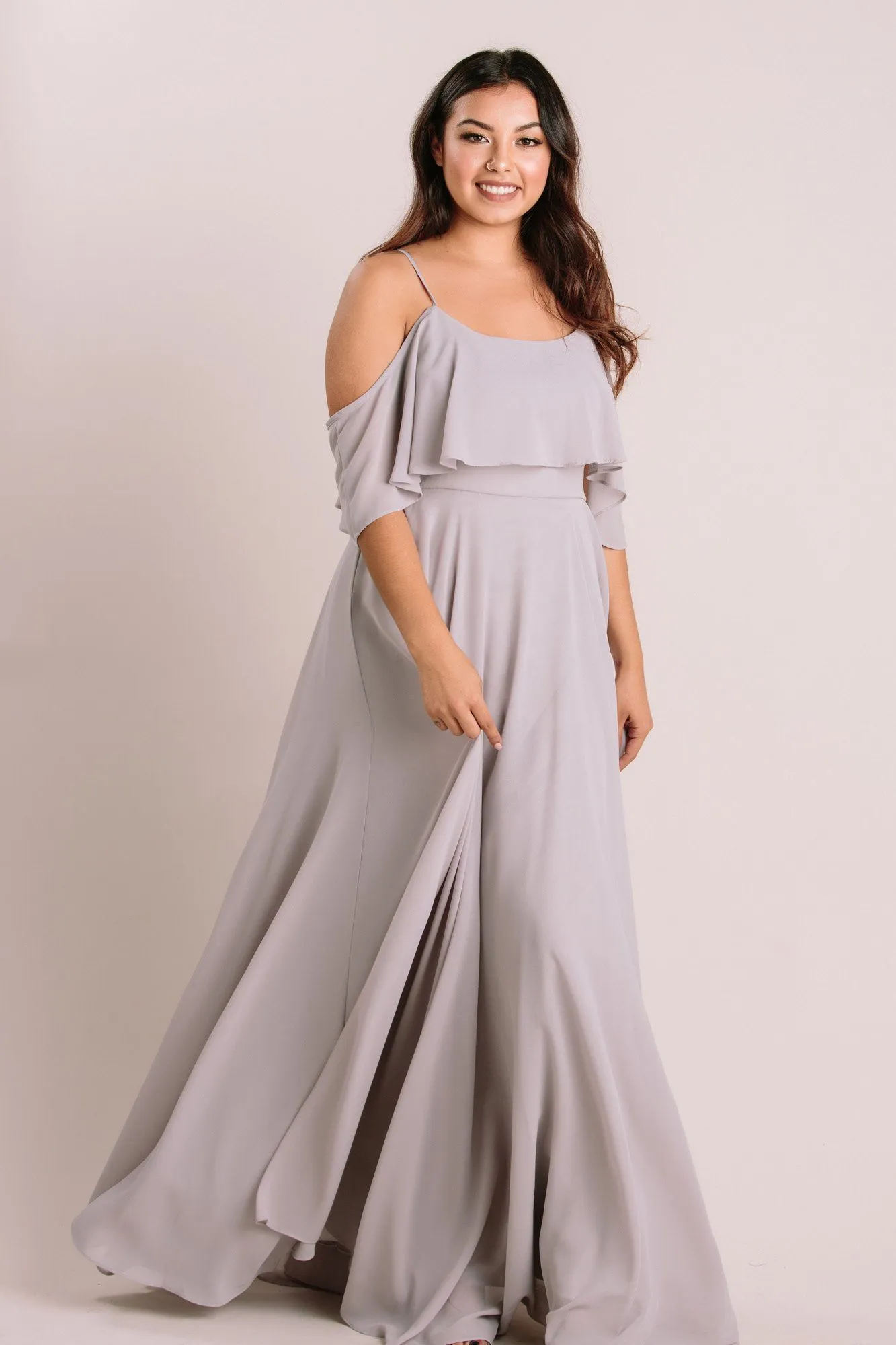 Adele Ruffle Maxi Dress sold by Morning Lavender product image thumbnail 3