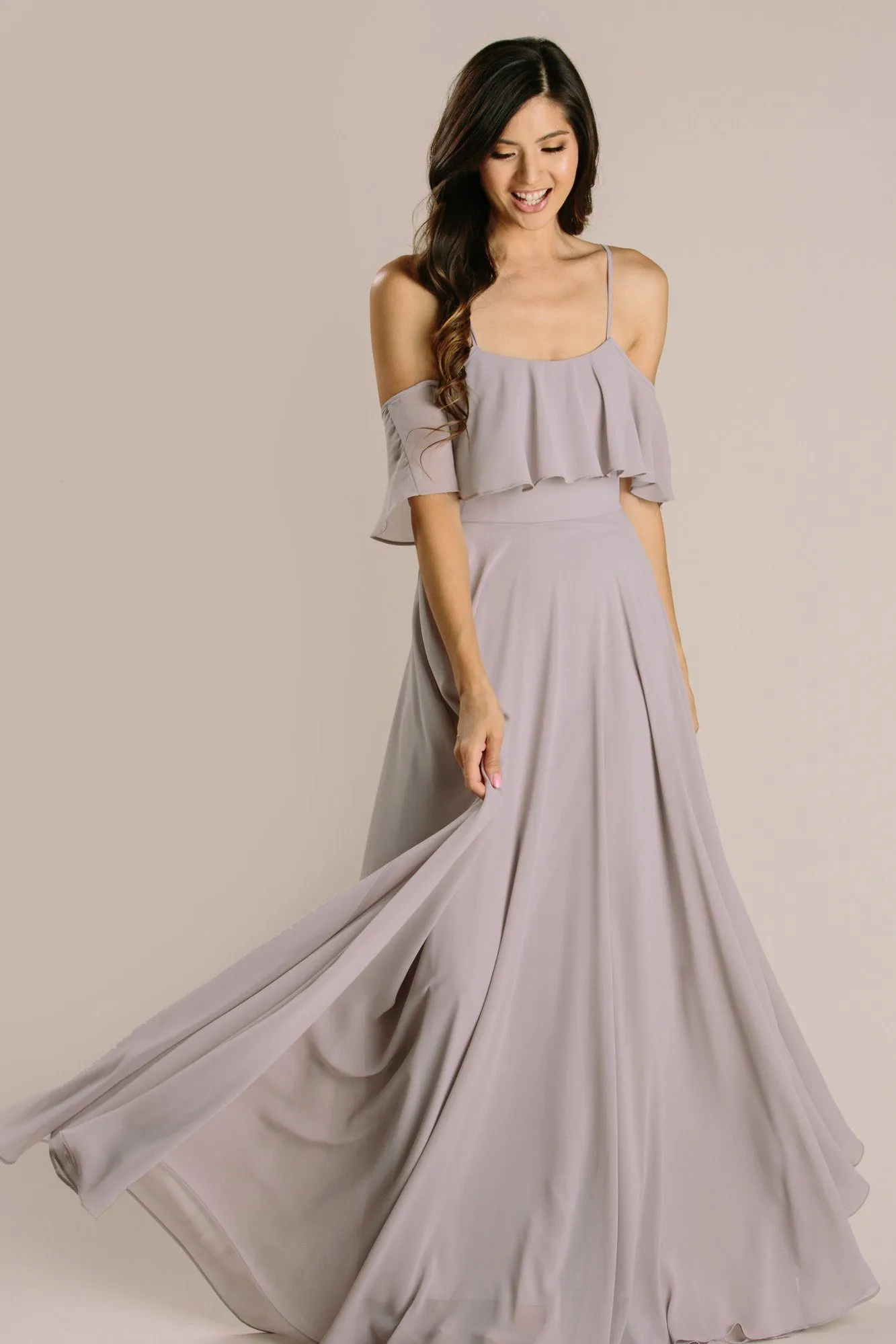 Adele Ruffle Maxi Dress sold by Morning Lavender