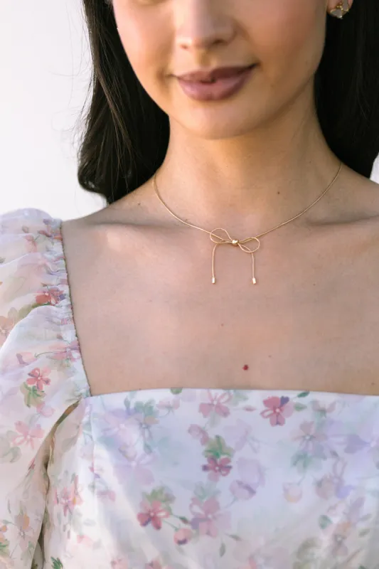 Athena Bow Necklace sold by Morning Lavender