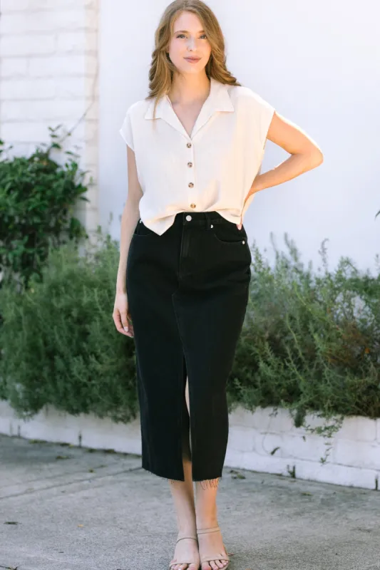 Leanne Collared Buttoned Blouse sold by Morning Lavender