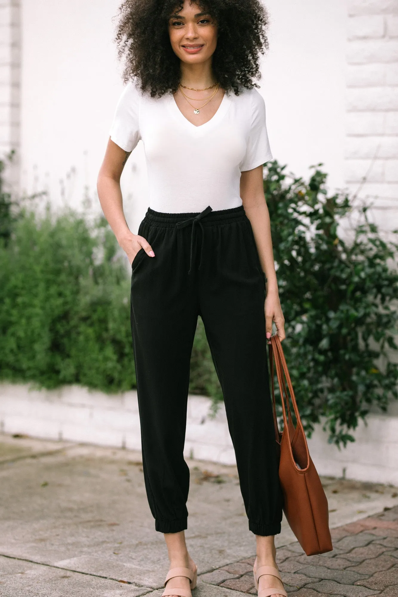 Logan Drawstring Joggers sold by Morning Lavender product image thumbnail 3