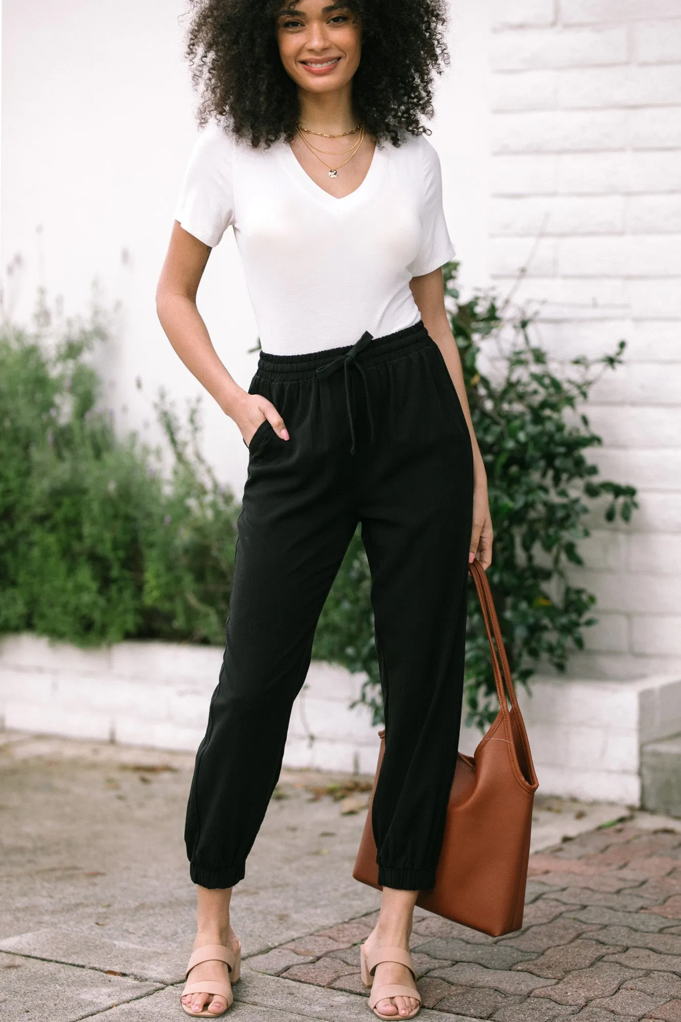 Logan Drawstring Joggers sold by Morning Lavender product image thumbnail 2