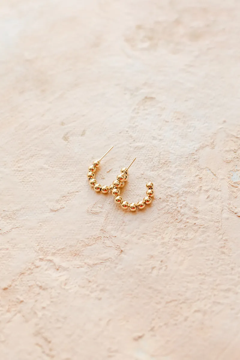 Eleanor Beaded Hoop Earrings sold by Morning Lavender product image thumbnail 2
