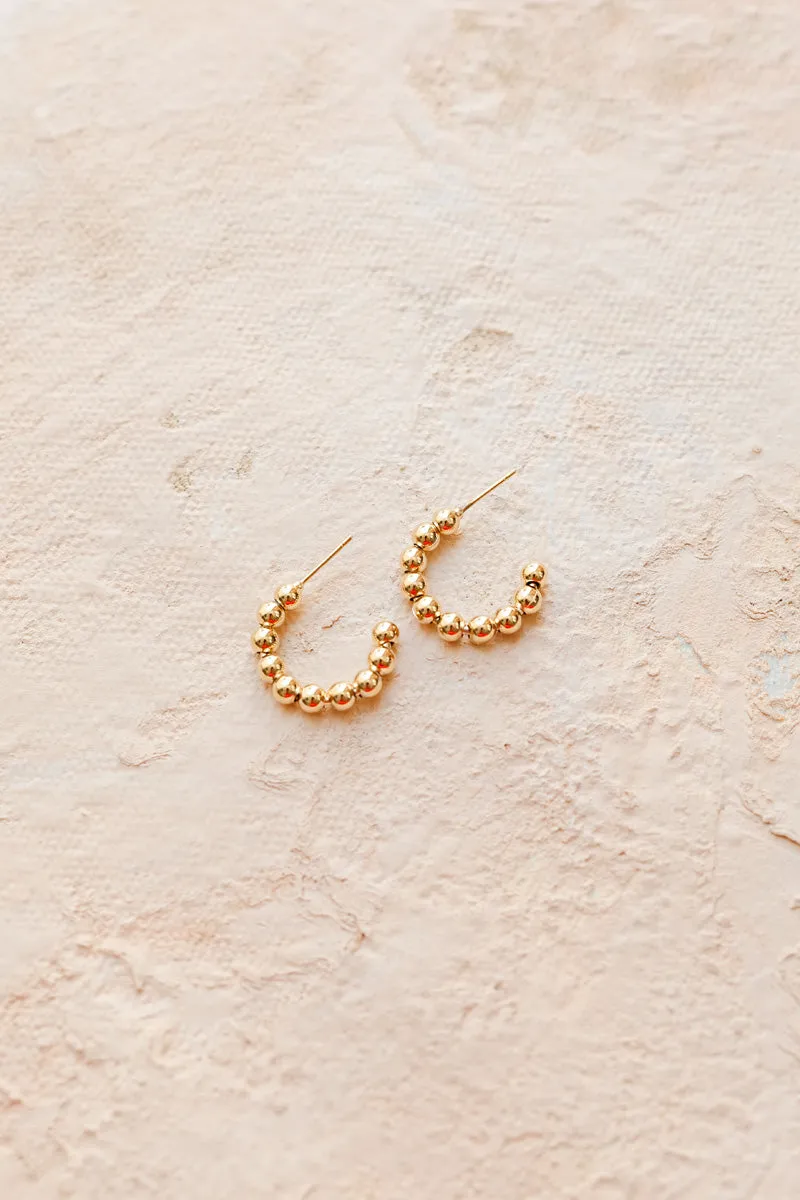 Eleanor Beaded Hoop Earrings sold by Morning Lavender