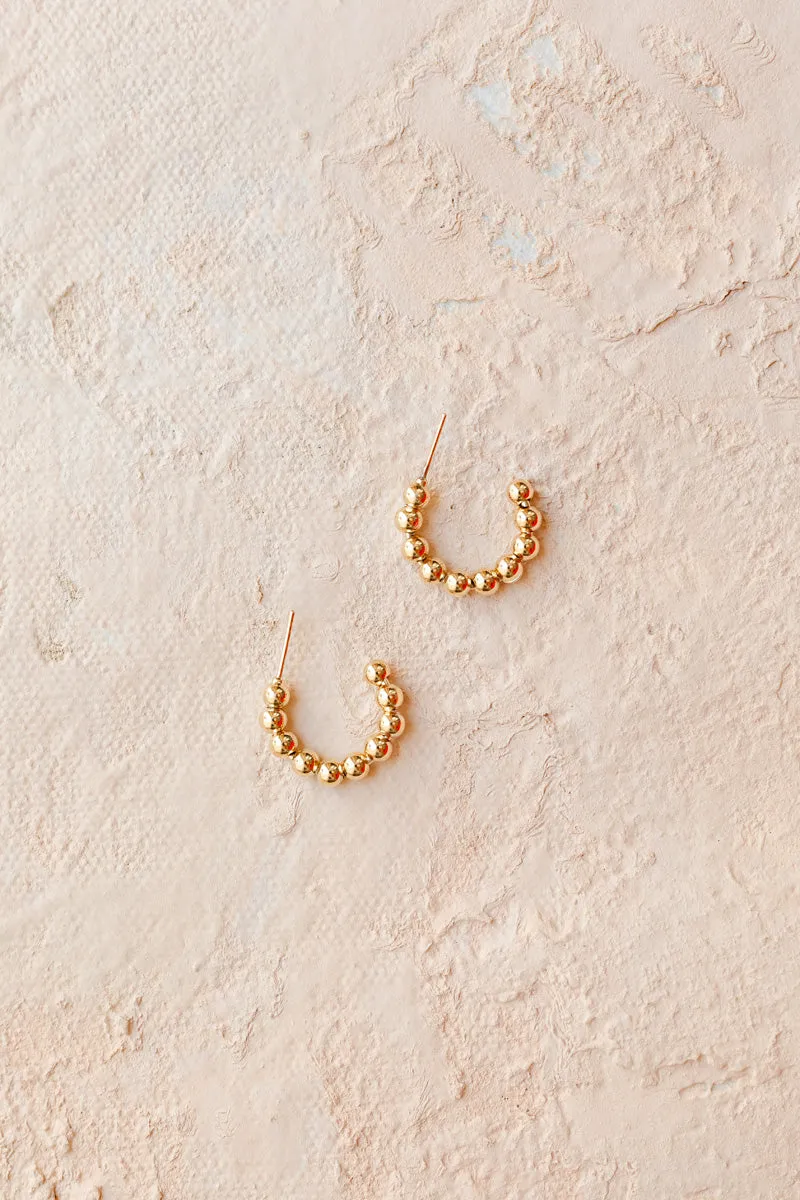 Eleanor Beaded Hoop Earrings sold by Morning Lavender product image thumbnail 3