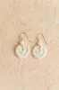 Dora Crochet Heart Pearl Earrings sold by Morning Lavender