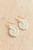 Dora Crochet Heart Pearl Earrings sold by Morning Lavender
