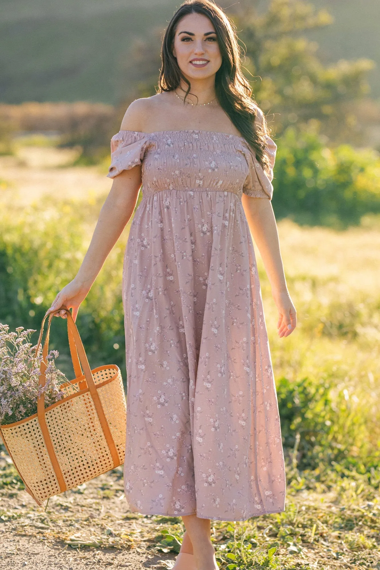 Michelle Smocked Maxi Dress sold by Morning Lavender product image thumbnail 3