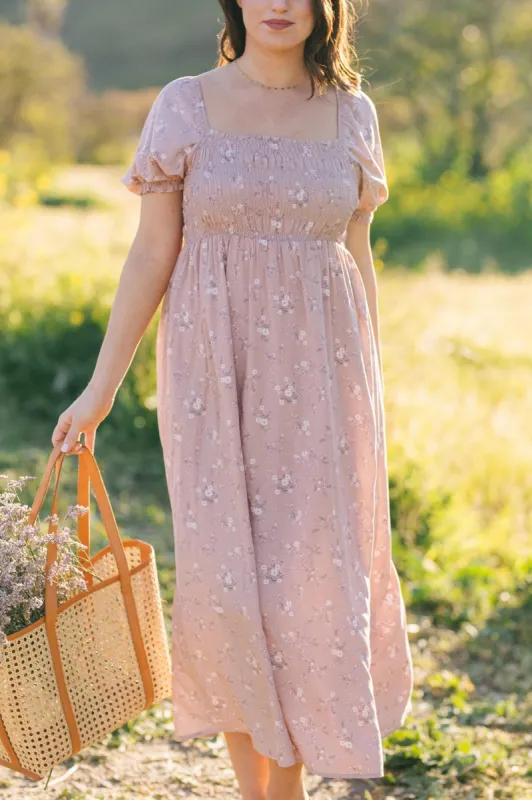 Michelle Smocked Maxi Dress sold by Morning Lavender