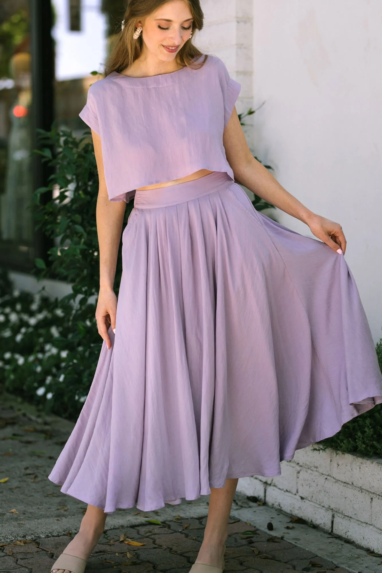 Noemi Two Piece Skirt Set sold by Morning Lavender
