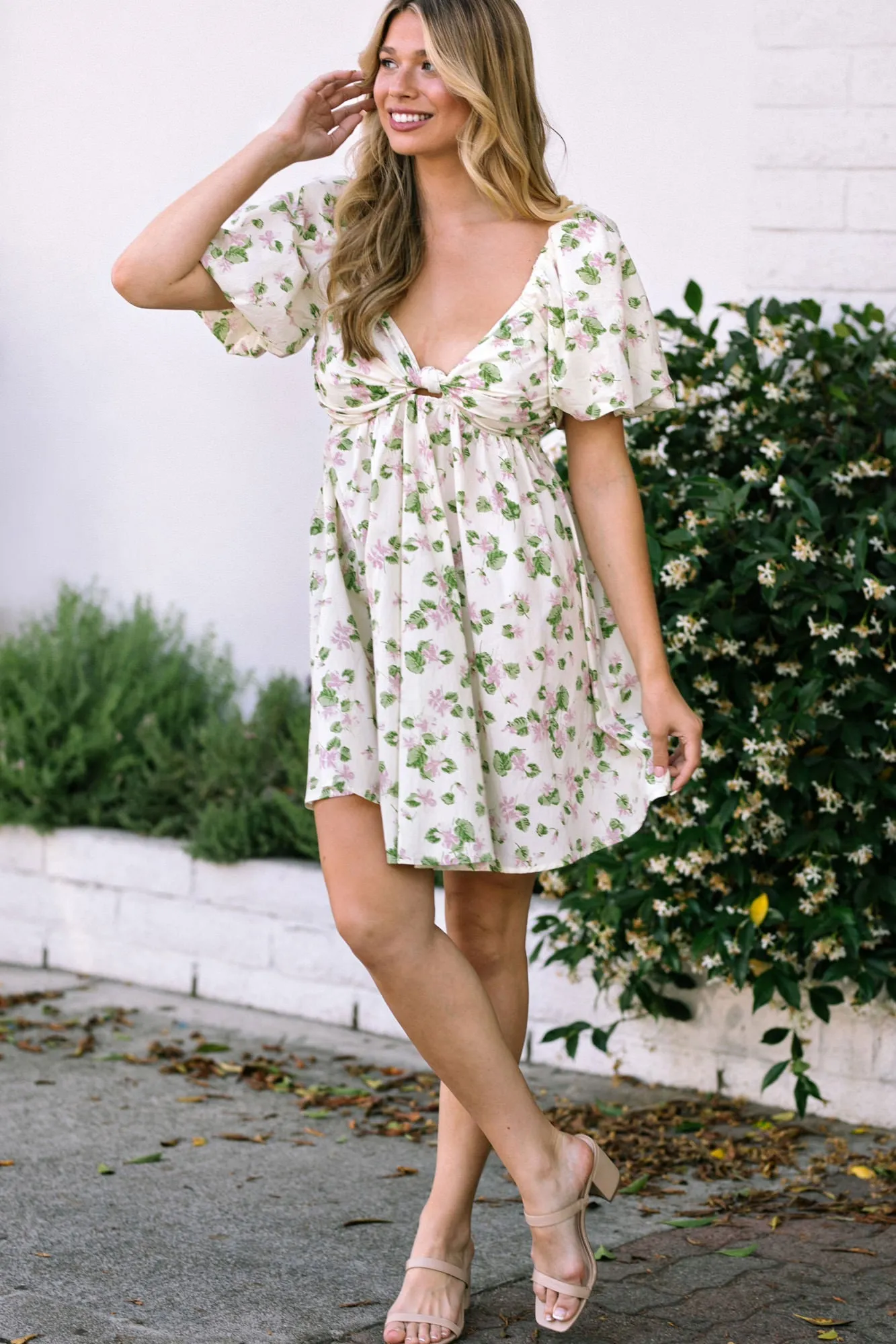 Callie Puff Sleeve Mini Dress sold by Morning Lavender product image thumbnail 3