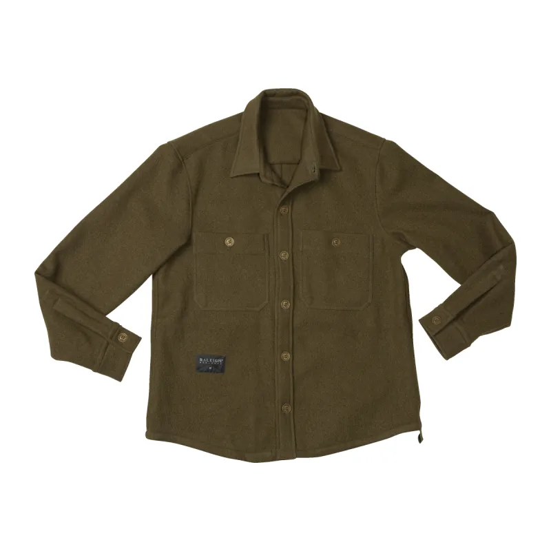 Melton Wool Workshirt made by Raleigh Denim Workshop