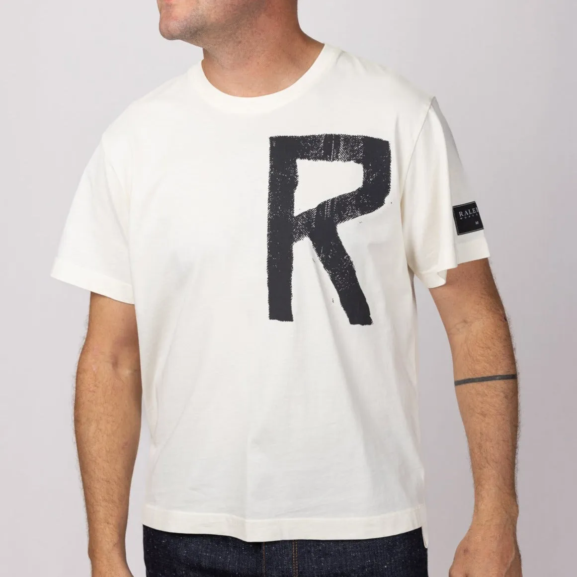 Letter R Tee sold by Raleigh Denim Workshop product image thumbnail 4