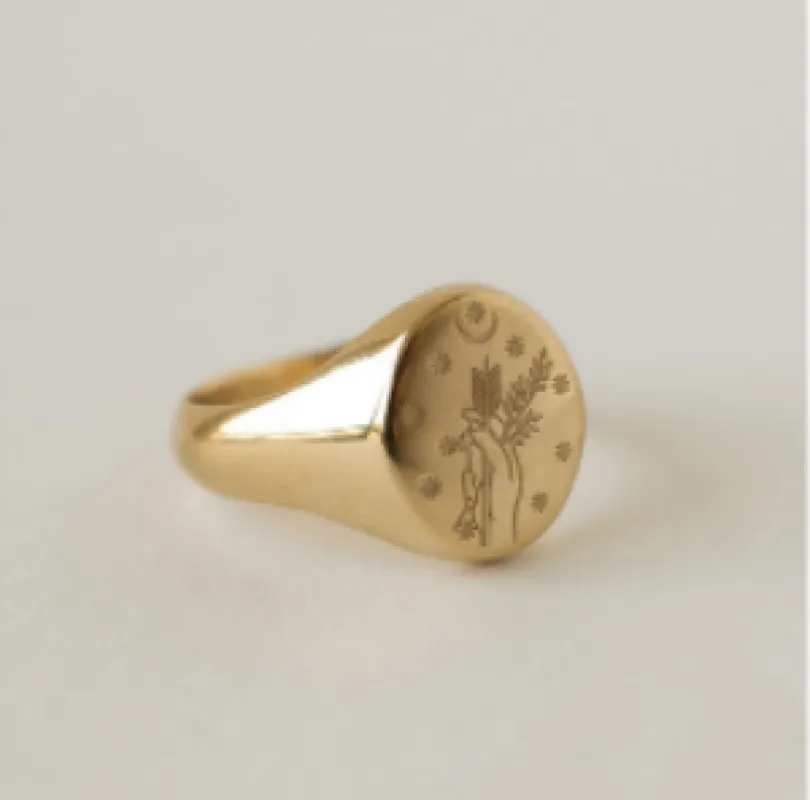 Diana Signet Ring sold by Raleigh Denim Workshop