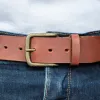 Classic Leather Belt sold by Raleigh Denim Workshop