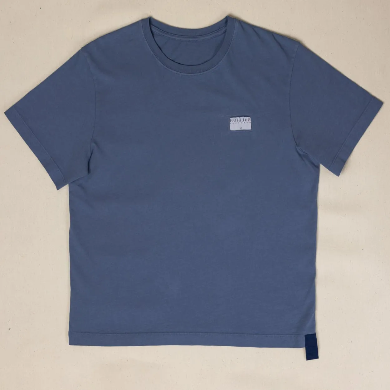 Solid Label Tee | Overcast sold by Raleigh Denim Workshop product image thumbnail 4