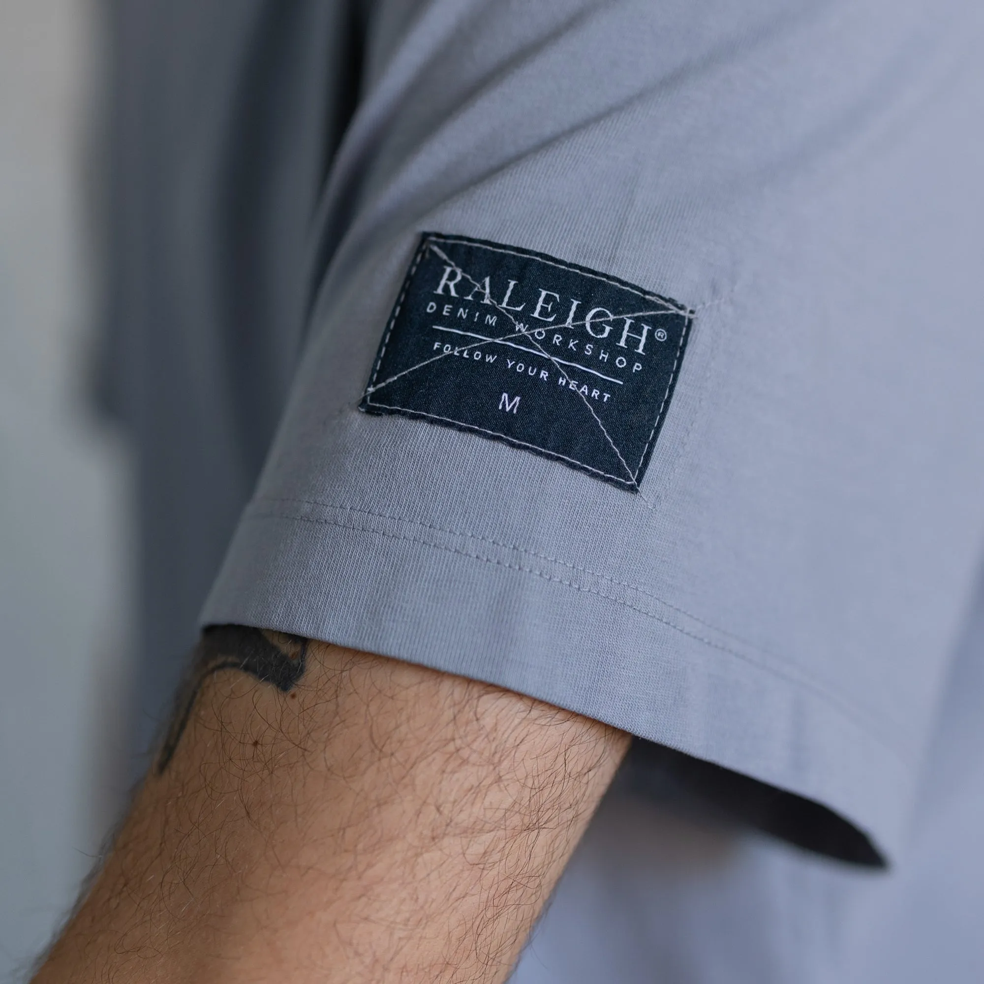Boxy Tee | Cool Grey sold by Raleigh Denim Workshop product image thumbnail 3